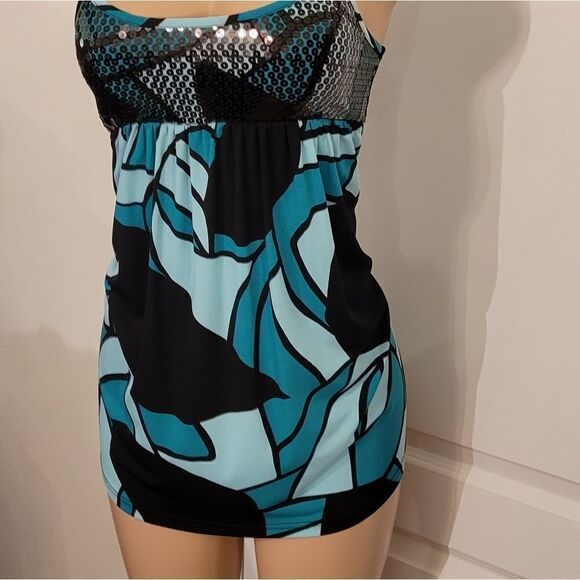 BRAND NEW LOVE ROCKS WOMEN"S MULTICOLOR TOP - Picture 4 of 15